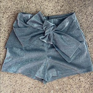 Zara Sparkly High Waisted Shorts